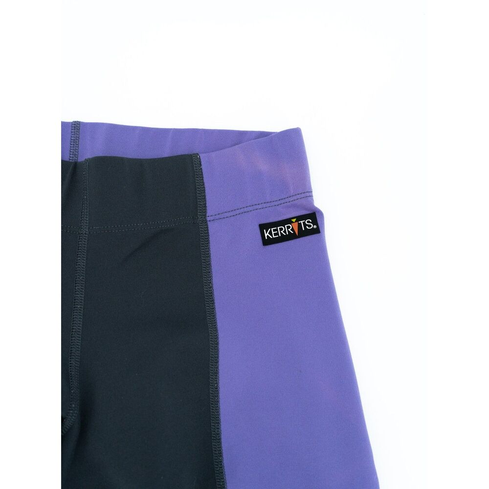 Kerrits Womens S Equestrian Leggings Black Purple Pull On Athletic Pants